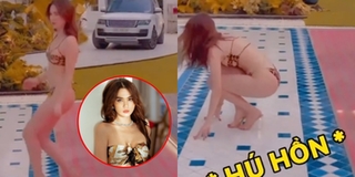 "Thót tim" trước khoảnh khắc Ngọc Trinh "vồ ếch" khi đang catwalk