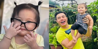 Con gái Lê Dương Bảo Lâm "tấu hài" với chiếc kính mẹ mua trừ hao