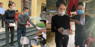 Vợ chồng Lý Hải ghi điểm nhờ cách cư xử tinh tế khi đi thiện nguyện