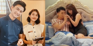 Phản ứng của bà xã Tiến Lộc và Mạnh Trường khi chồng đóng "cảnh nóng"