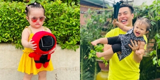 Lê Dương Bảo Lâm làm điệu cho ái nữ, nhắc nhở con gái giảm cân