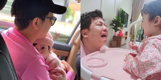 Khoảnh khắc ngọt ngào của Trường Giang và con gái đầu lòng