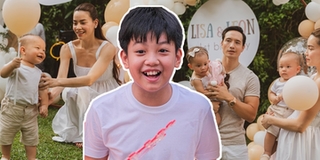 Lời nhắn xúc động của Kim Lý dành cho Subeo sau sinh nhật 2 em