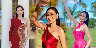 Váy áo khoe vai trần được Đỗ Thị Hà ưa chuộng ở Miss World 2021