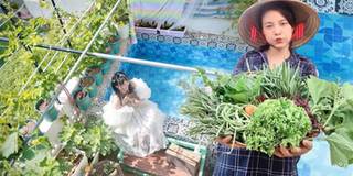 Bỏ ra chỉ vài triệu đồng, mẹ trẻ có ngay khu vườn 2 tầng cực thích mắt
