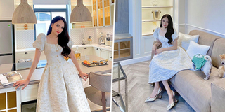 Hương Giang khoe từng góc sống ảo trong biệt thự triệu đô