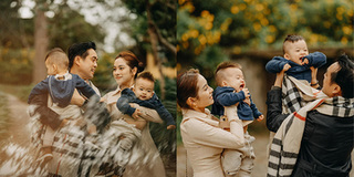 Bộ ảnh ngọt ngào của gia đình Dương Khắc Linh - Sara Lưu