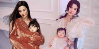 Những kiểu tạo dáng mẹ con "cộp mác" Đông Nhi và bé Winnie
