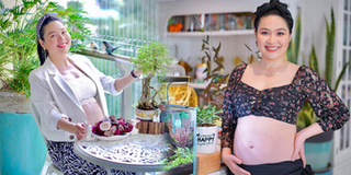 Lê Khánh khoe khung ảnh bầu tươi tắn trước ngày lâm bồn đón con thứ 2
