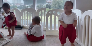Lisa - Leon hóa "công chúa và hoàng tử xứ Ba Tư" với đồ đôi đỏ chót