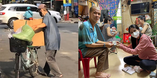 MTQ giúp đỡ cụ ông mất sức lao động vẫn phải nhặt ve chai kiếm sống