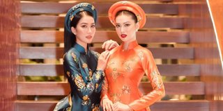 Á hậu Phương Anh, Ngọc Thảo diện áo dài đôi tại thảm đỏ liên hoan phim