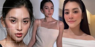 Ngoài gương mặt tỷ lệ vàng, Tiểu Vy còn sở hữu xương quai xanh đáng nể