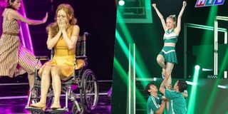 Chấn thương chân, Liz Kim Cương vẫn thực hiện màn tung người mạo hiểm