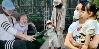 Các nhóc tỳ nhà sao Việt thích thú được ba mẹ đưa đi sở thú