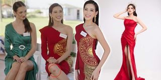 Được ê-kíp nhắc nhở, Đỗ Thị Hà vẫn bất cẩn ngã bầm chân tại Miss World