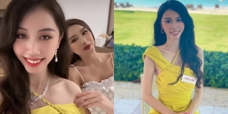 Đỗ Thị Hà tiếp tục ghi điểm khi cho đại diện nước bạn mượn trang phục
