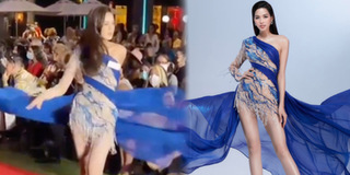 Đỗ Thị Hà catwalk cực hút mắt trong phần thi Top Model tại MW 2021