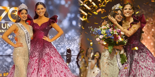 Mỹ nhân Mexico như "người khổng lồ" khi đứng cạnh Miss Universe 2021