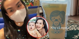 Bận rộn đi diễn xa Võ Hạ Trâm vẫn không quên nhiệm vụ "mẹ bỉm sữa"