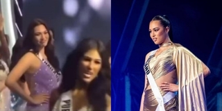 Vẻ mặt tiếc nuối của Hoa hậu "ngoại cỡ" khi nhìn Top 16 sải bước ở MU