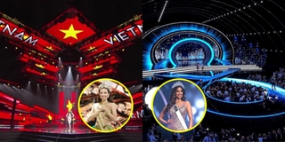 So kè sân khấu của Miss Universe và Miss Grand International