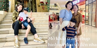 Con trai Ngọc Lan hào hứng khi được mẹ dẫn đi chơi cuối tuần