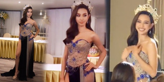 Hoa hậu Thùy Tiên diện trang phục nhà thiết kế Thái Lan dự sự kiện