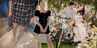 Từng tự ti về đôi chân, sau sinh con, Đàm Thu Trang lại khoe triệt để