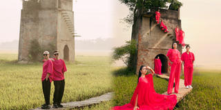 Sàn runway ấn tượng của Vũ Ngọc&Son: Dàn mẫu "bay bổng" giữa đồng lúa