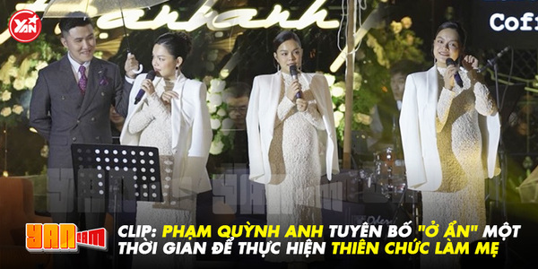 Clip: Phạm Quỳnh Anh xác nhận mang thai, tuyên bố "ở ẩn" một thời gian