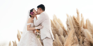 Những khoảnh khắc đẹp của Minh Hằng cùng ông xã trong lễ cưới