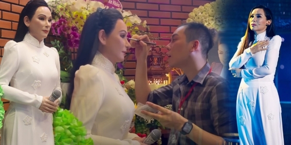 Cận cảnh bức tượng sáp của cố ca sĩ Phi Nhung trong ngày giỗ đầu