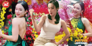 Angela Phương Trinh khoe sắc trong áo yếm bất chấp khuyết điểm cơ bắp