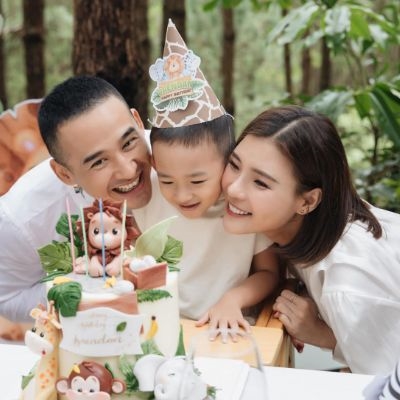 Con trai Lương Thế Thành nay lớn phổng, được bố cưng chiều hết mực