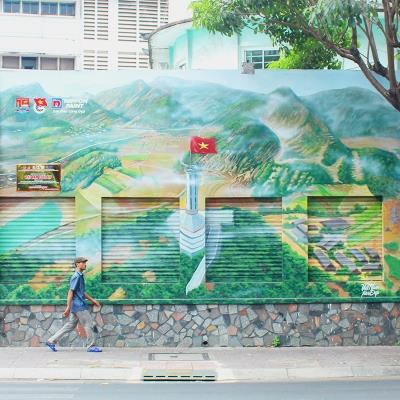 yan.vn - tin sao, ngôi sao - Tranh bích họa 'Việt Nam tươi đẹp' mang diện mạo mới cho các bức tường tại TP. Hồ Chí Minh